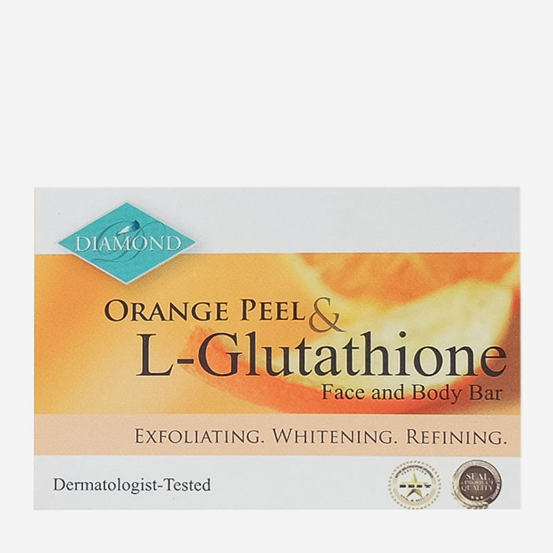 Diamond Orange Peel and L-Glutathione Face and Body Bar 150g