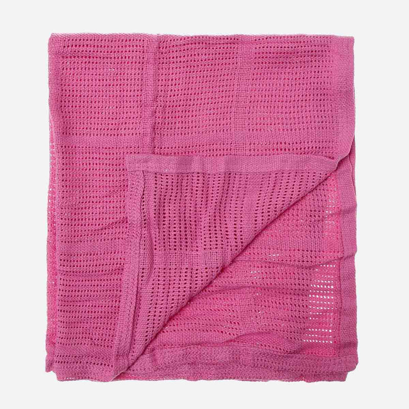 Bloom 2-piece Knitted Blanket Set 35 x 35in. _ Purple and Pink