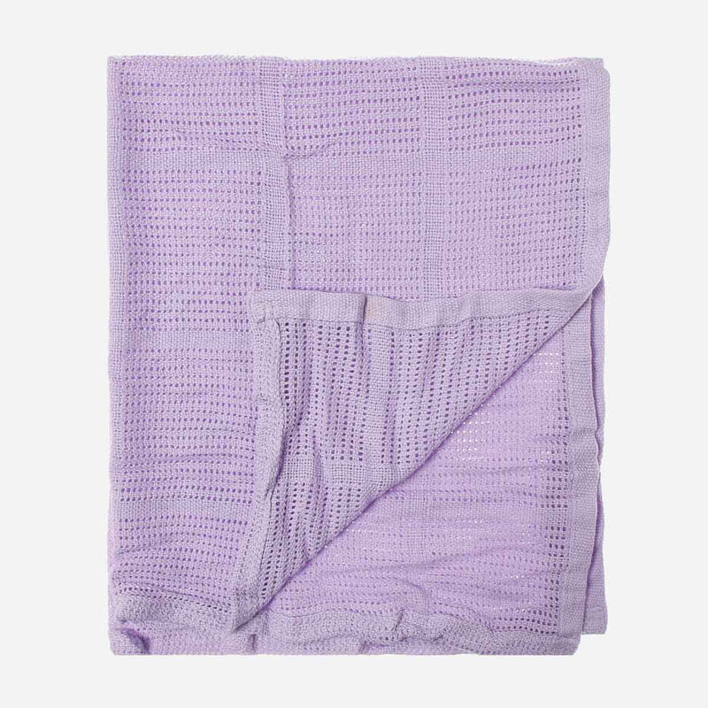 Bloom 2-piece Knitted Blanket Set 35 x 35in. _ Purple and Pink