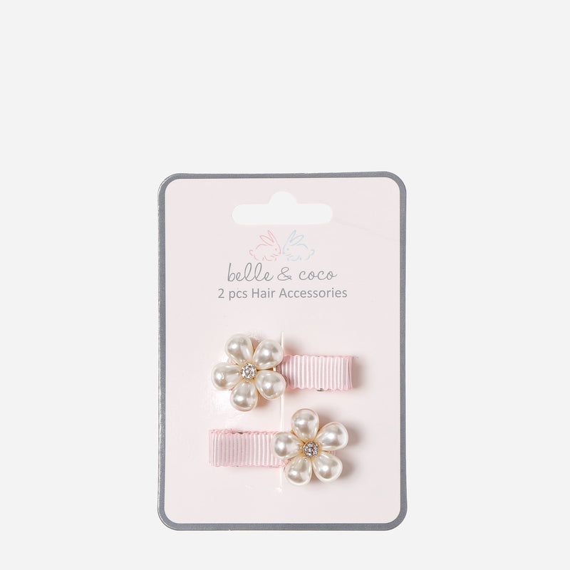 Belle and Coco 2-piece Petals Baby Hair Clip Set