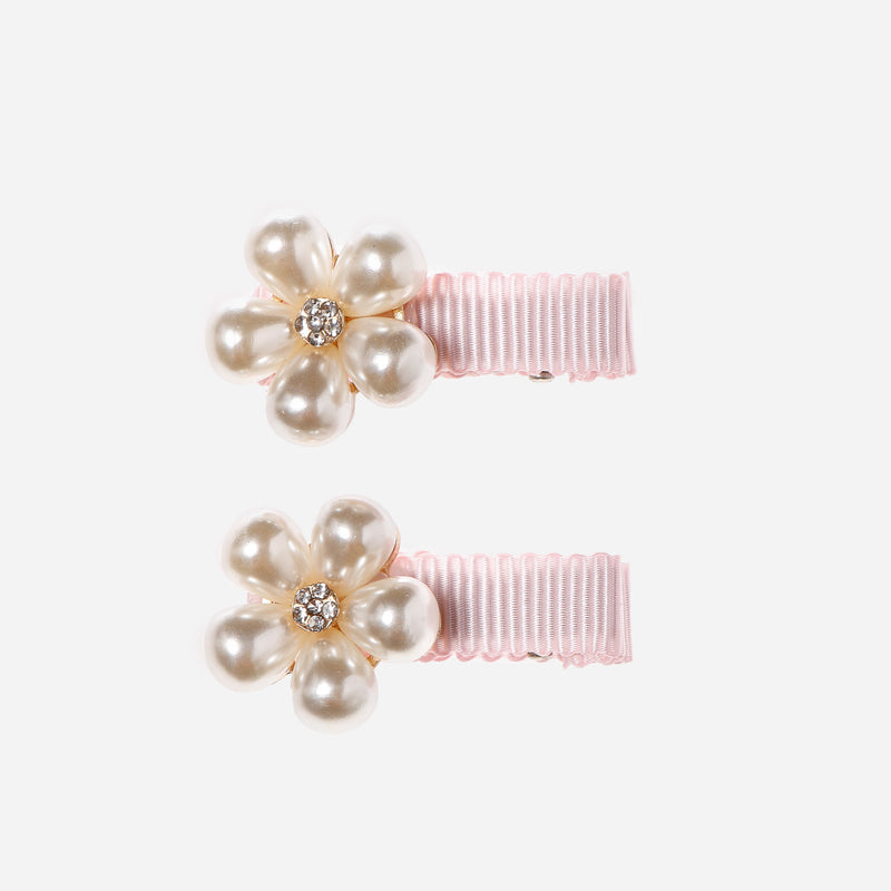 Belle and Coco 2-piece Petals Baby Hair Clip Set