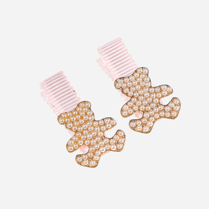 Belle and Coco 2-piece Bears Baby Hair Clip Set