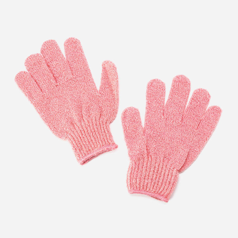 The Body Shop Exfoliating Bath Gloves _ Pink