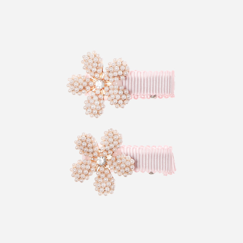 Belle and Coco 2-piece Flower Baby Hair Clip Set