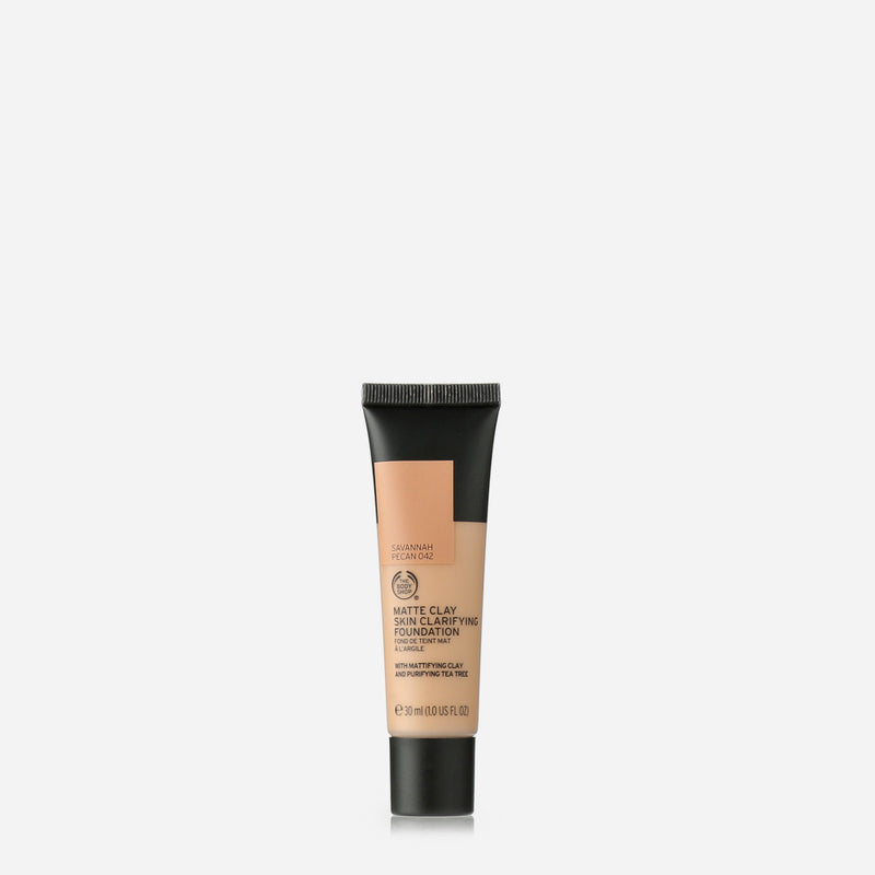 The Body Shop Savannah Pecan Matte Clay Skin Clarifying Foundation 30ml