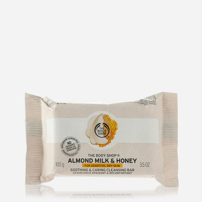 The Body Shop Almond & Honey Soothing and Caring Cleansing Bar 100g