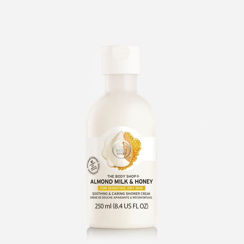 The Body Shop Almond Milk and Honey Soothing & Caring Shower Cream 250 mL