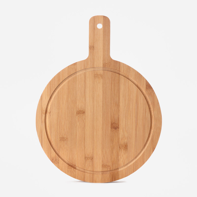 Eurochef Elite Bamboo Round Cutting Board with Handle