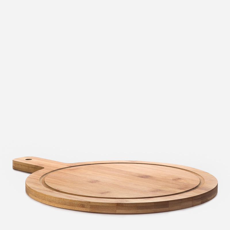 Eurochef Elite Bamboo Round Cutting Board with Handle