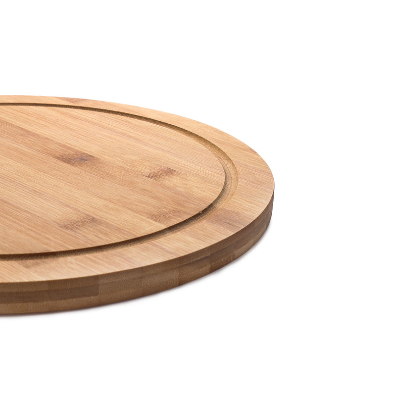 Eurochef Elite Bamboo Round Cutting Board with Handle