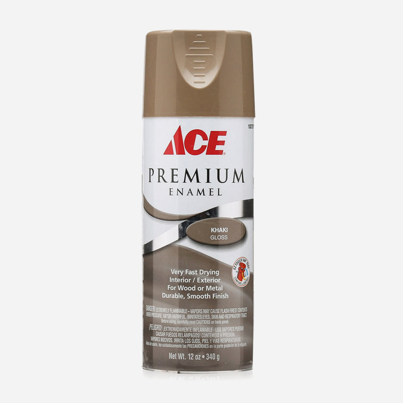 Ace Hardware Premium Enamel Glossy Spray Paint 12oz. - Khaki