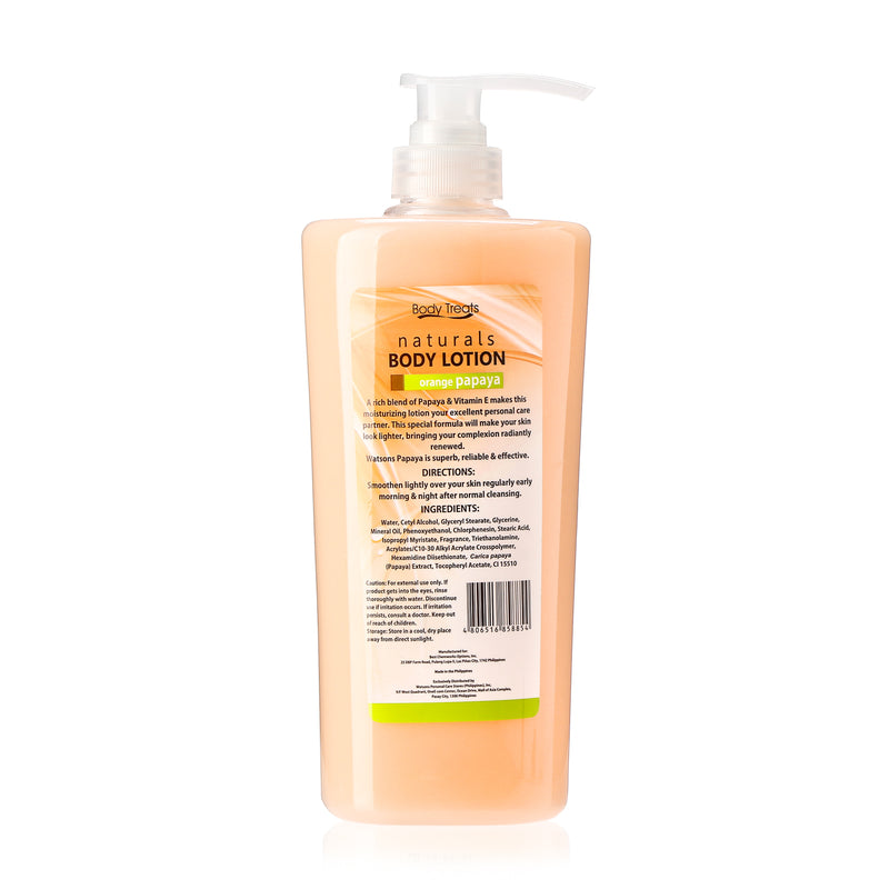 Body Treats Orange Papaya Body Lotion  850ml