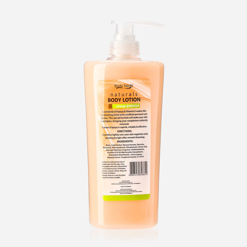 Body Treats Orange Papaya Body Lotion  850ml