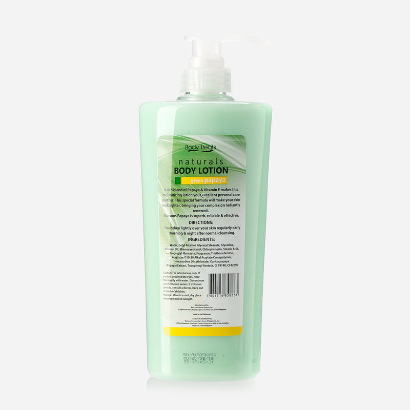 Body Treats Green Papaya Body Lotion 850ml