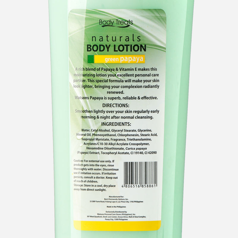 Body Treats Green Papaya Body Lotion 850ml