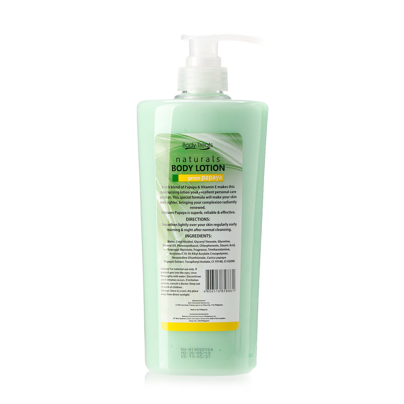 Body Treats Green Papaya Body Lotion 850ml