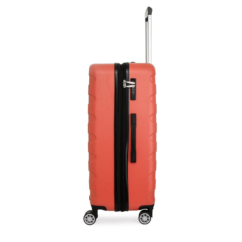 Travel Basic Dren 28-Inch Large Hard Case Luggage in Coral