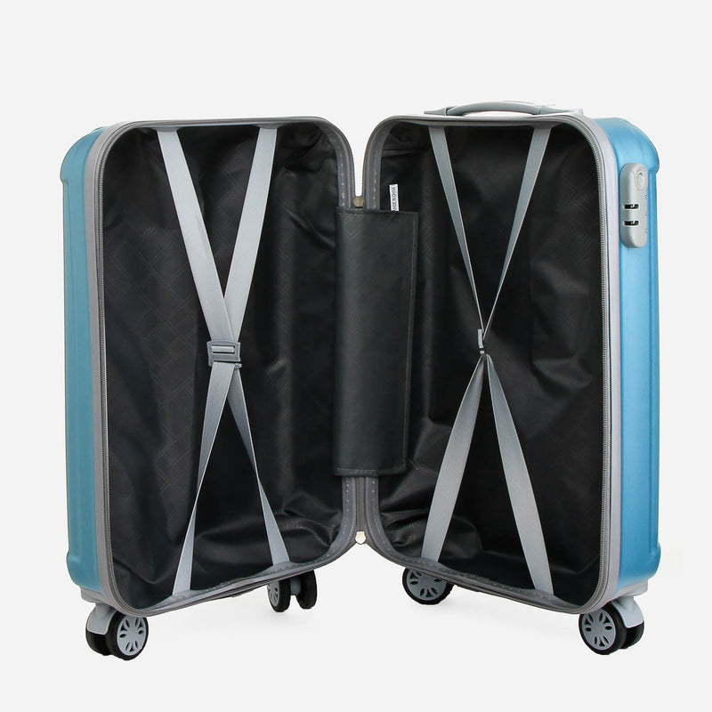 Travel Basic Ciao Cloe 20-Inch Small Hard Case Luggage in Blue