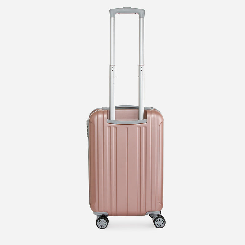 Travel Basic Ciao Cloe 20-Inch Small Hard Case Luggage in Rose Gold