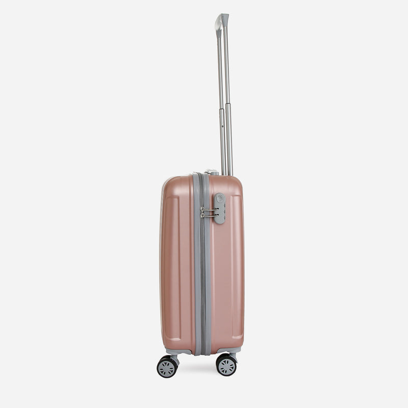 Travel Basic Ciao Cloe 20-Inch Small Hard Case Luggage in Rose Gold