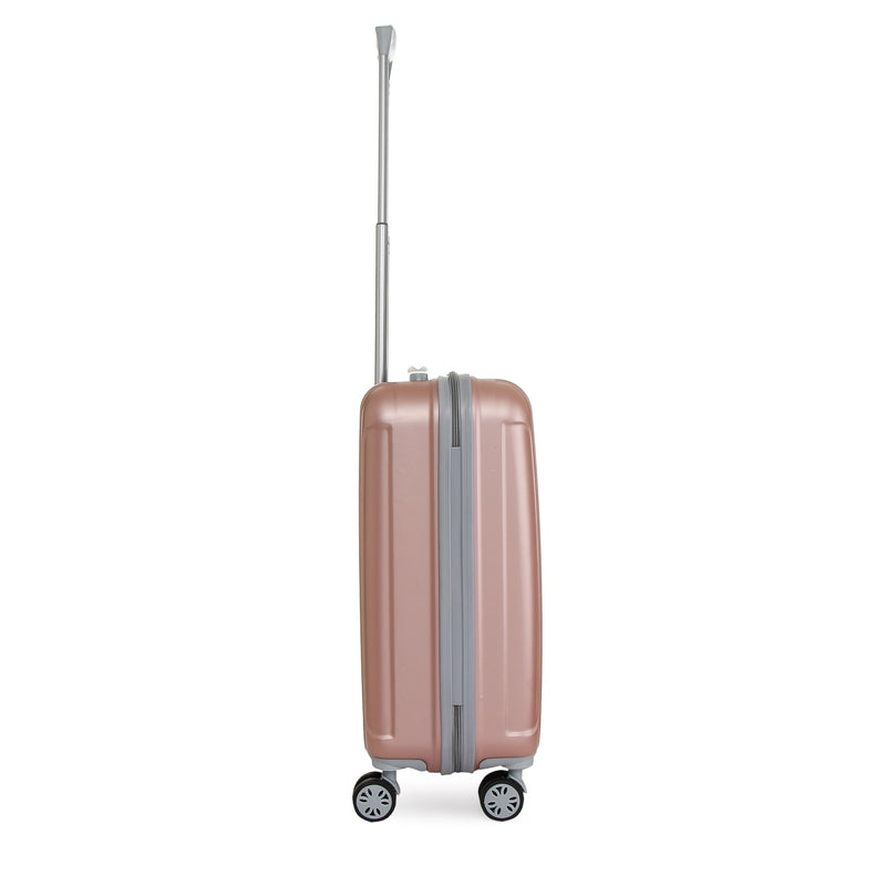 Travel Basic Ciao Cloe 20-Inch Small Hard Case Luggage in Rose Gold