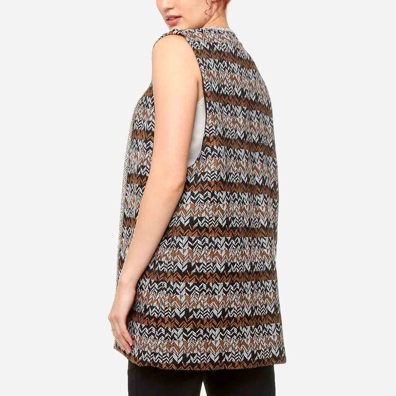 VESTTAPEST/BROWN/S/NODIM KULTURA FILIPINO ETHNIC VEST