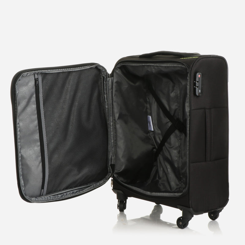 Kamiliant Cayman 58/22 Spinner Soft Luggage-Small in Black