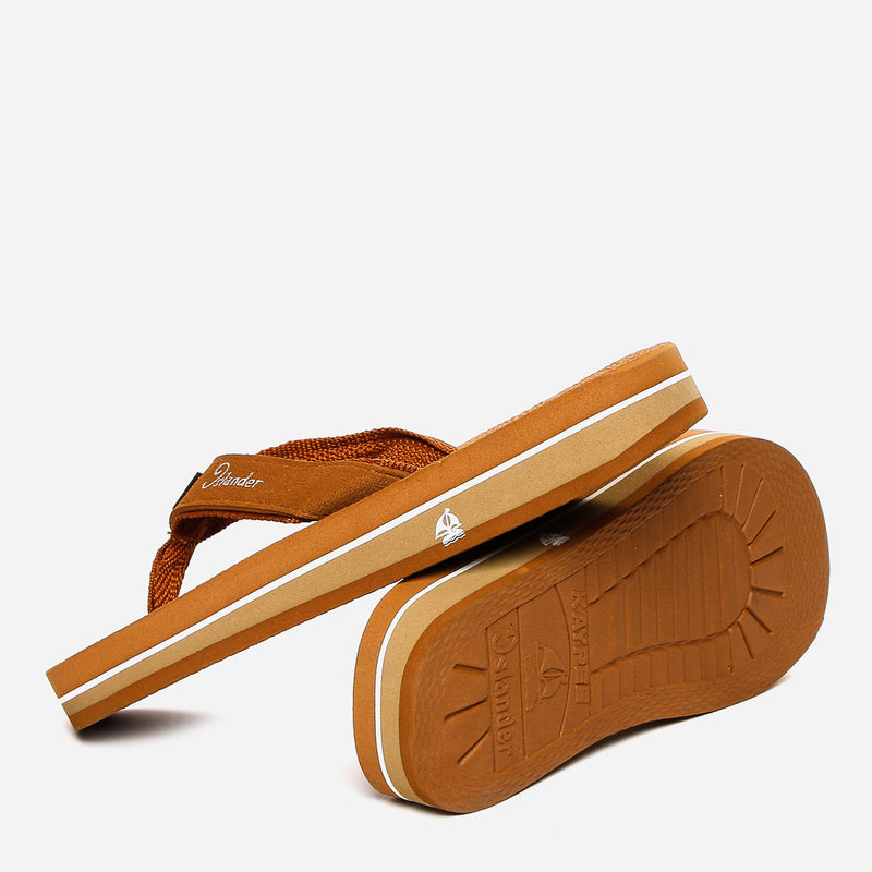 ISLANDERRE/KHAKI/5/NODIM ISLANDER REGULARS RUBBER SLIPPERS