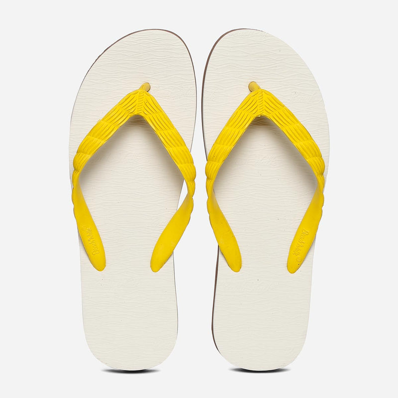 0650 ORIGINAL BEACHWALK YELLOW SIZE 4-5 BEACHWALK ORIGINAL RUBBER SLIPPERS