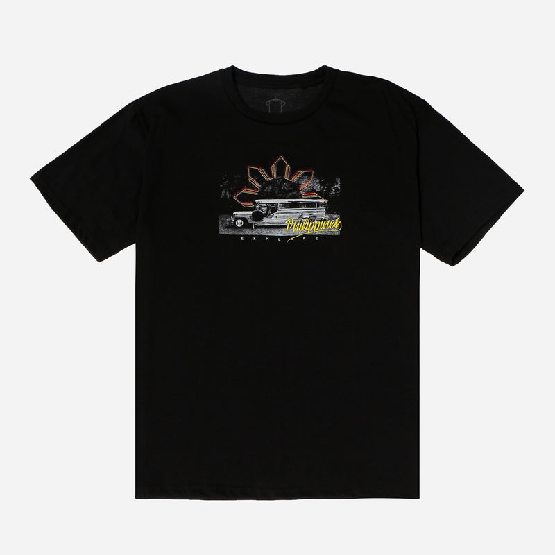 MENSCLRTSJ/BLACK/L/NODIM KAMISA BY KULTURA MENS JEEPNEY TEE