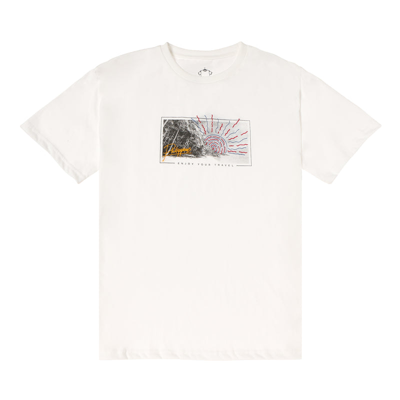 MENSCLRTSI/WHITE/L/NODIM KAMISA BY KULTURA MENS GRAPHIC TEE