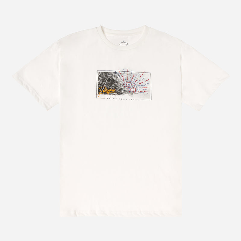 MENSCLRTSI/WHITE/L/NODIM KAMISA BY KULTURA MENS GRAPHIC TEE