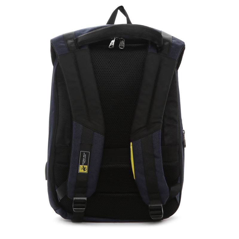 Beverly Hills Polo Club 111 Backpack in Black/Navy Blue