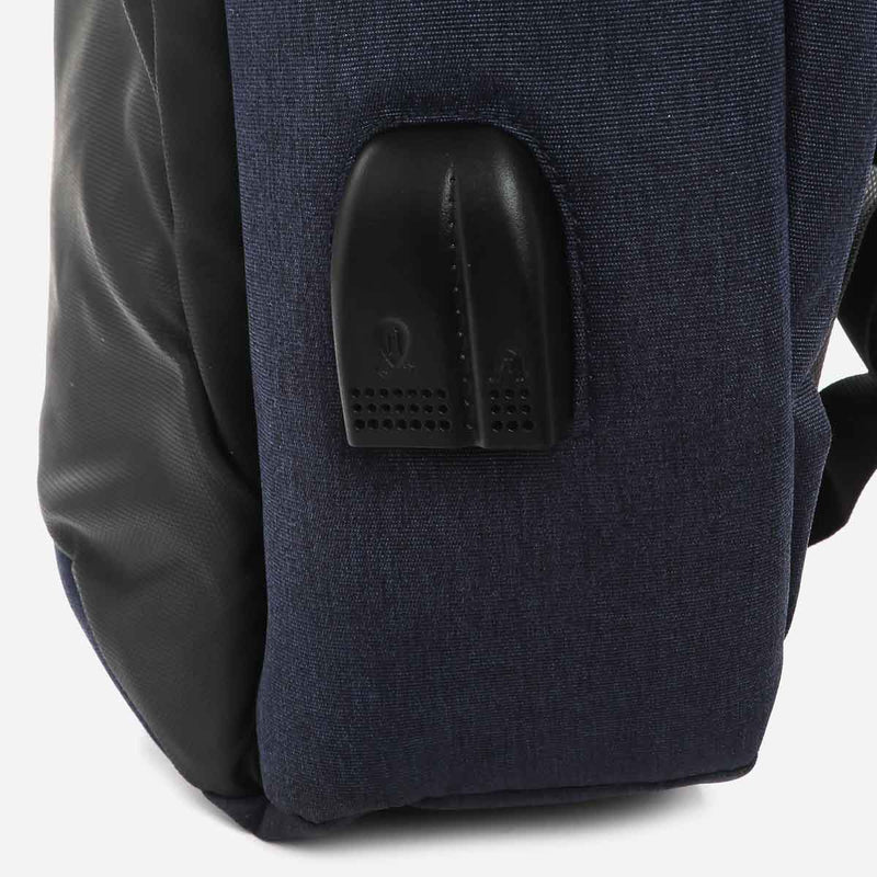 Beverly Hills Polo Club 111 Backpack in Black/Navy Blue