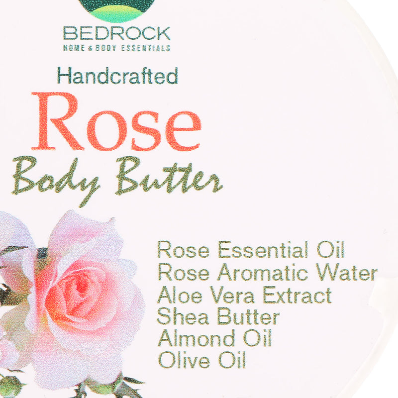 Bedrock Home and Body Essentials Handcrafted Rose Body Butter 50g