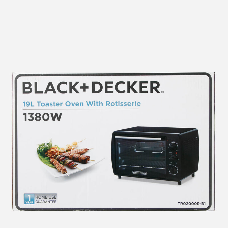 Black & Decker Toaster Oven with Rotisserie 19L