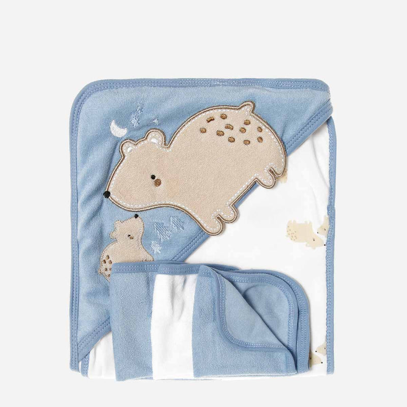 Bloom 4-Pack Bear Hooded Towel with Washcloth