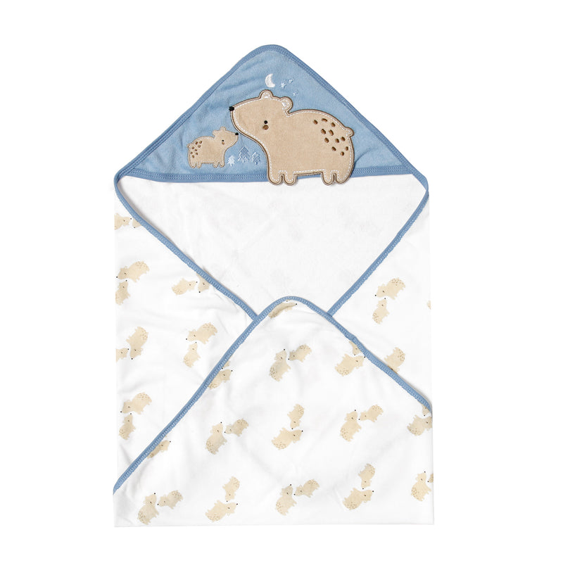 Bloom 4-Pack Bear Hooded Towel with Washcloth