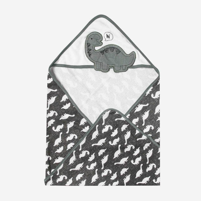 Bloom 4-Pack Dinosaur Hooded Towel with Washcloth