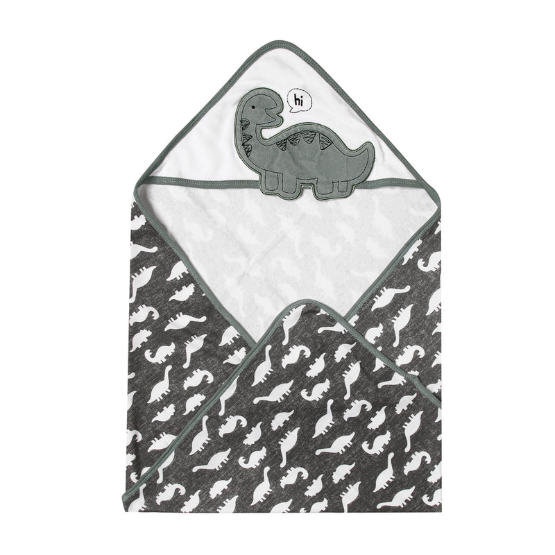 Bloom 4-Pack Dinosaur Hooded Towel with Washcloth