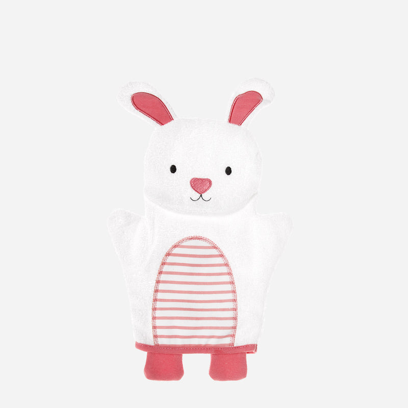 Bloom 2-Pack Rabbit Hooded Towel with Wash Mitt