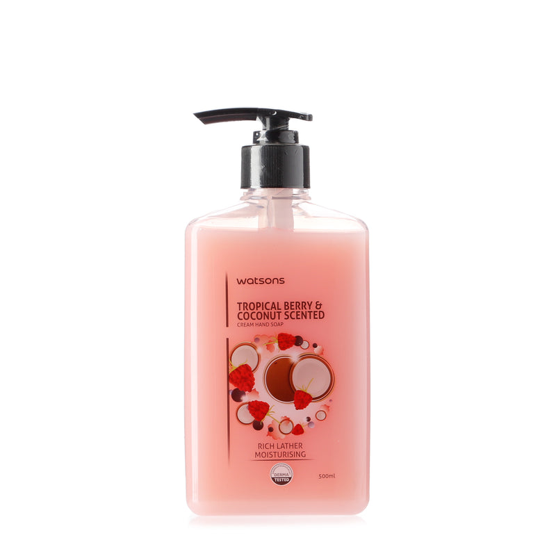 Watsons Tropical Berry and Coconut Scented Cream Hand Soap 500ml