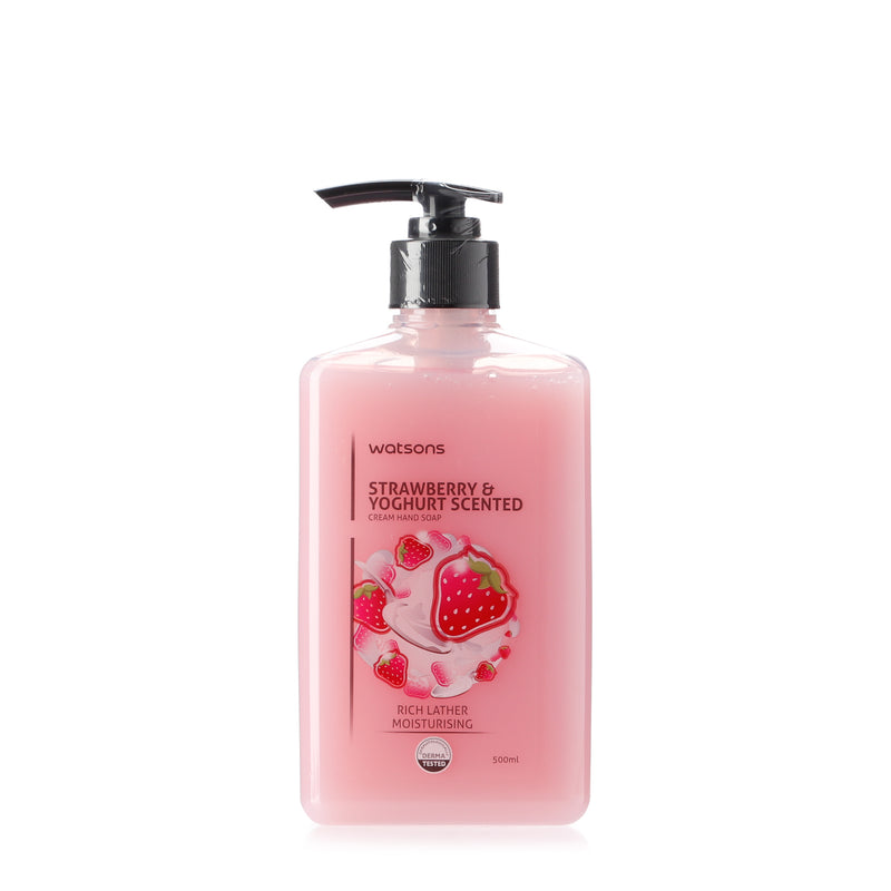 Watsons Strawberry and Yoghurt Scented Cream Hand Soap 500ml