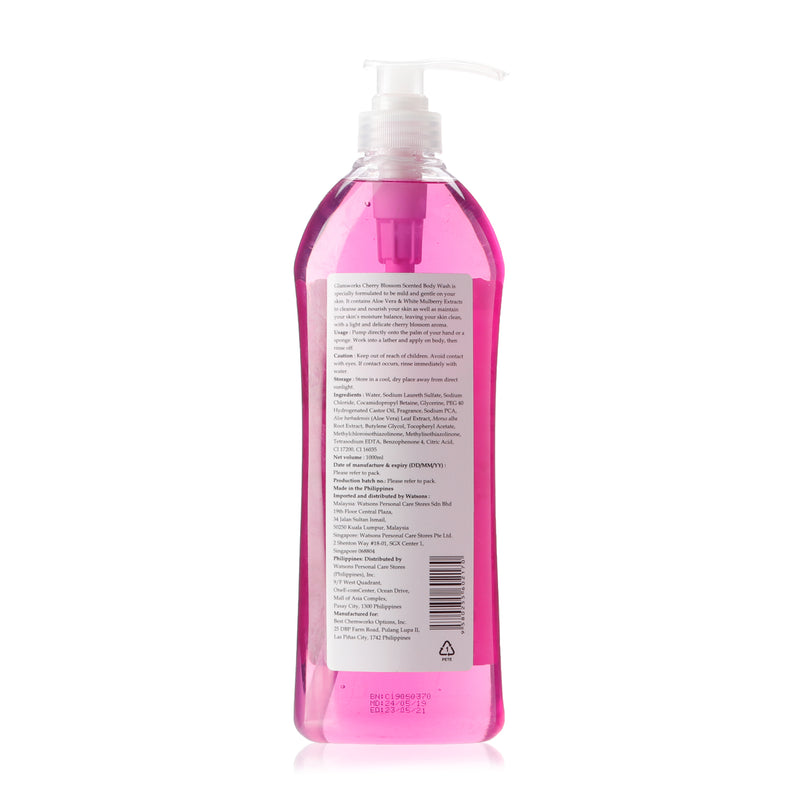 Glam Works Cherry Blossom Scented Body Wash 1L