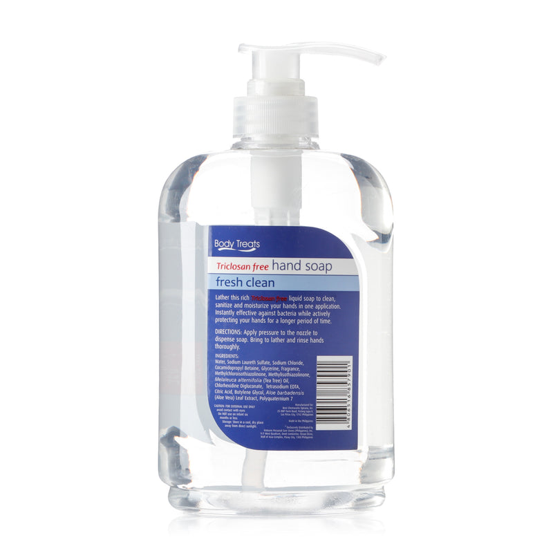 Body Treats Fresh and Clean Hand Soap 750ml