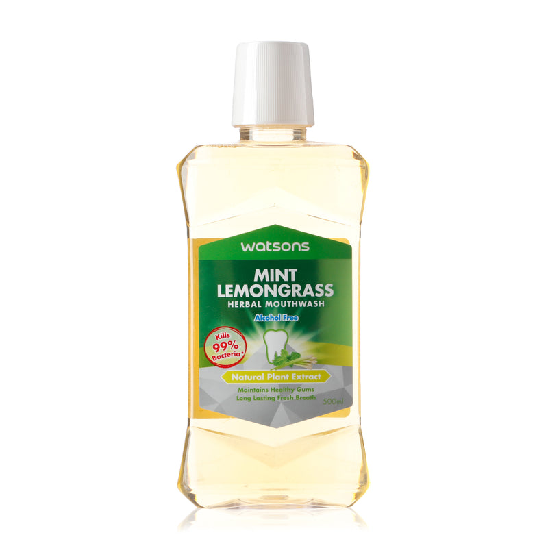 Watsons Mint Lemongrass Herbal Mouthwash 500ml