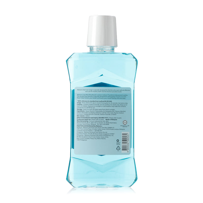 Watsons Cool Mint Mouthwash 500ml