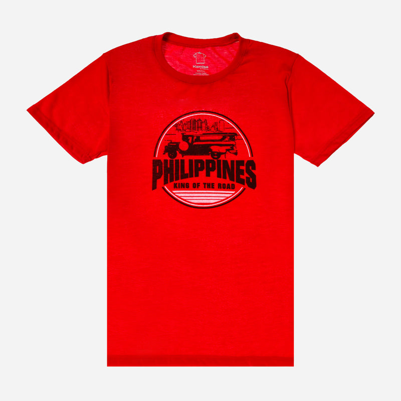 MENSLWCSTT/RED/S/NODIM KAMISA BY KULTURA MENS GRAPHIC TEE