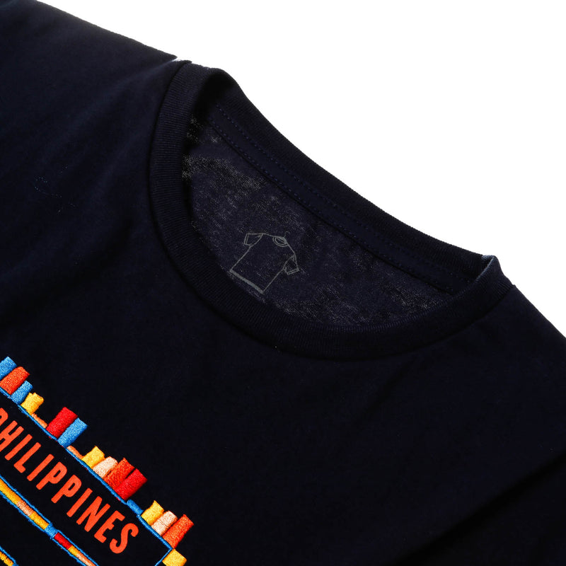 MENSCLRTSJ/NAVYB/M/NODIM KAMISA BY KULTURA EMBROIDERED JEEPNEY TEE