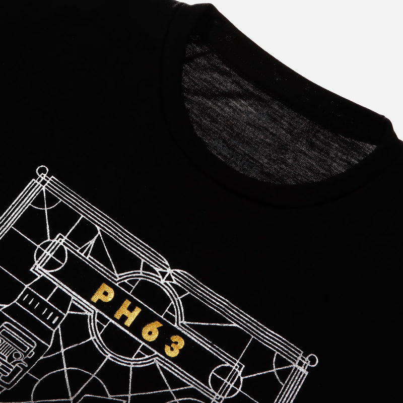 MENSCLRTSS/BLACK/S/NODIM KAMISA BY KULTURA MEN'S GRAPHIC TEE